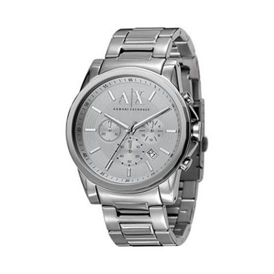 Men's silver round dial multi function watch ax2058